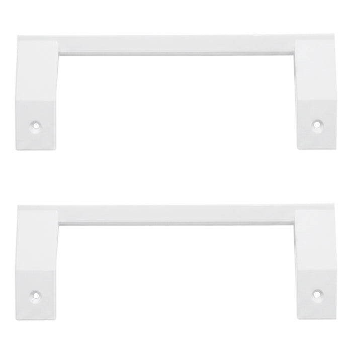 Door Handle for Fridge Freezer White Grab Bar Refrigerator Replacement 220mm x 2 Handles
