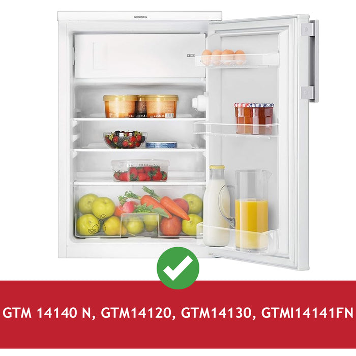 Glass Fridge Shelf for Grundig GTM14120 GTM14130 GTMI14141FN Top Middle Trims