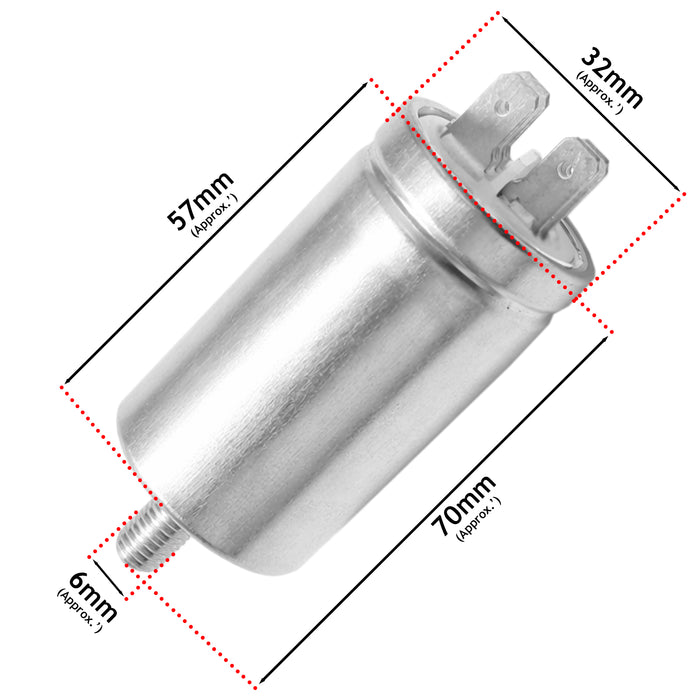 8UF Capacitor Tumble Dryer Washing Machine Dishwasher Start Run Motor Universal