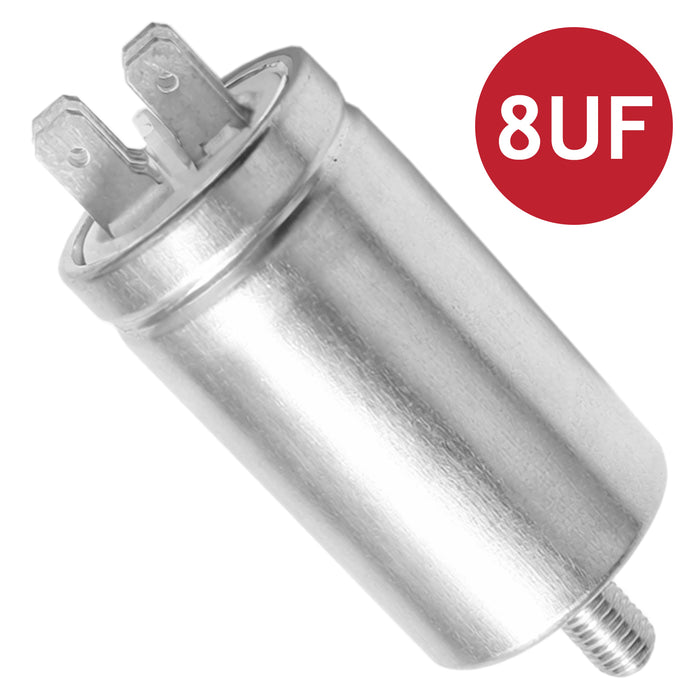 8UF Capacitor Tumble Dryer Washing Machine Dishwasher Start Run Motor Universal
