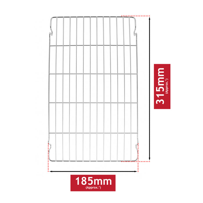 Grill Pan Grid Rack Insert Oven Mesh Universal Small Silver Wire 315mm x 185mm