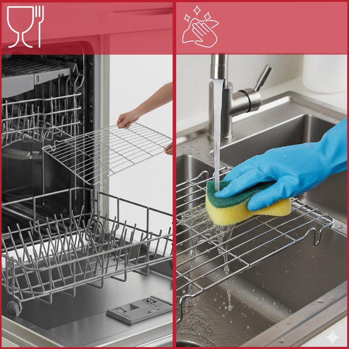 Grill Pan Grid Rack Insert Oven Mesh Universal Small Silver Wire 315mm x 185mm