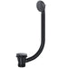 Clicker Bath Waste Plug 40mm 1.5" Combination Click Clack Overflow (Black)