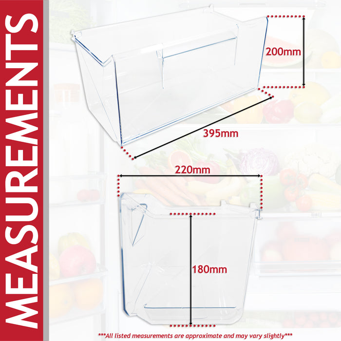 Zanussi Fridge Freezer Bottom Drawer ZNFN ZNFR ZNHN ZNHR ZNLK ZNLN ZNLR ZNNN ZUNN Lower Shelf Box (140184296055)