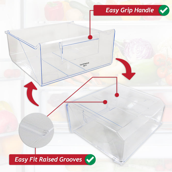 Smeg C3170 C7280 Fridge Freezer Drawer Top Upper Middle Container Box (2647017017)