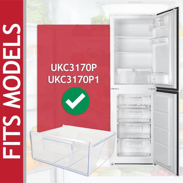 Smeg UKC3170P UKC3170P1 Fridge Freezer Drawer 2nd from Bottom Container Box (8087788017)