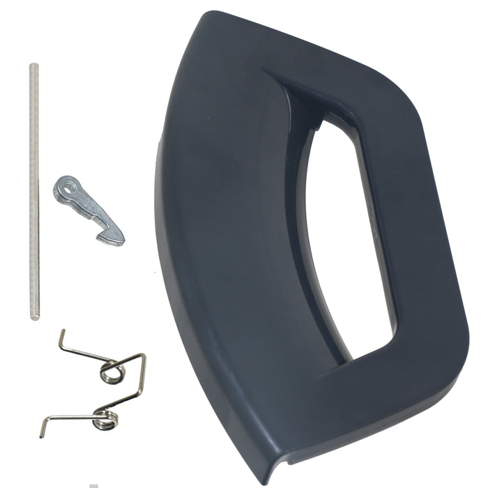 SPARES2GO Graphite Door Handle Kit for Hotpoint Futura Washing Machine