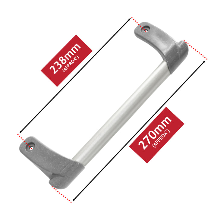 Door Handle for Hotpoint Fridge Freezer Long Bar Grab Graphite Grey C00219322