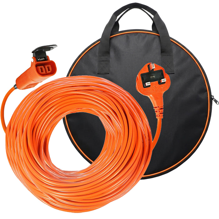 Power Cable for Bosch Rotak 34 36 40 43 370 430 Ergoflex Lawnmower Plug 25m + Bag