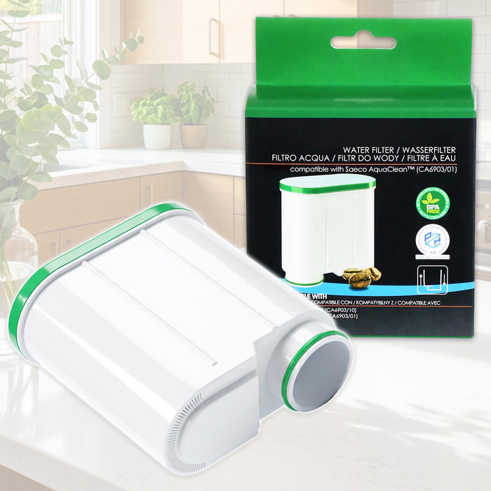 Water Filter for Saeco AquaClean Exprelia GranAroma GranBaristo Incanto Intelia Deluxe PicoBaristo Xelsis Coffee Machine CA6903 (Pack of 3)