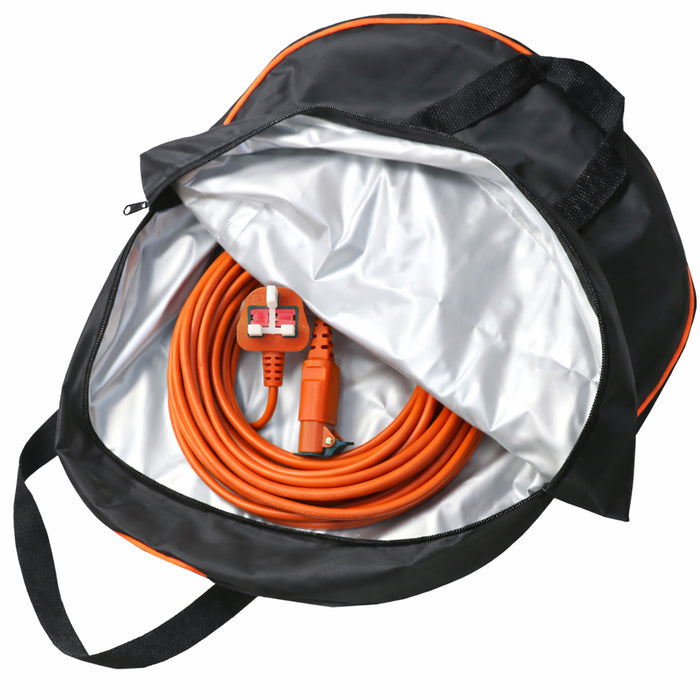 20 Metre Cable & Lead Plug for Flymo Lawnmower or Hedge Trimmer (20m) + Bag