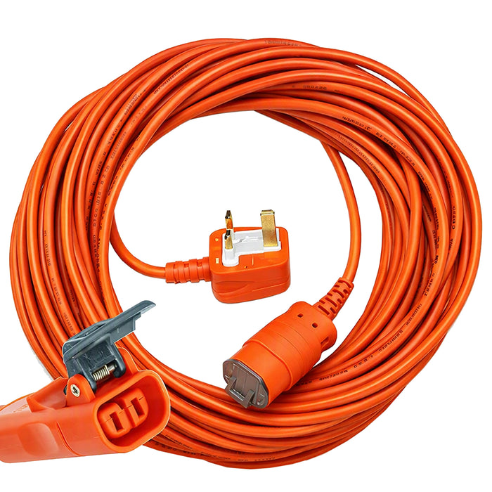 Power Cable for Hawksmoor Hedge Trimmer 61144 70639 98794 15m UK Plug Lead