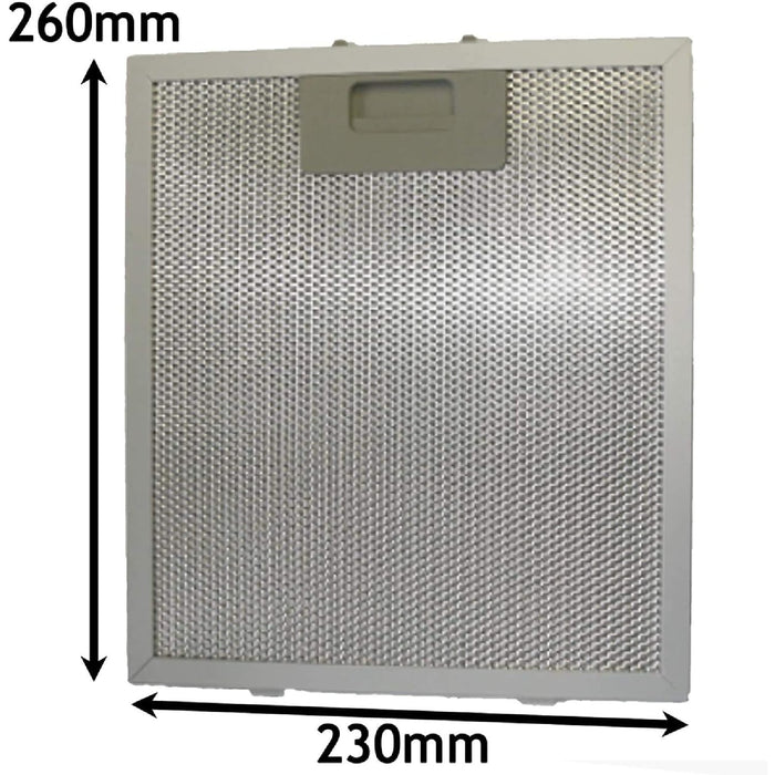 2 x Baumatic Metal Mesh Cooker Hood Extractor Vent Grease Filters 260 x 230mm