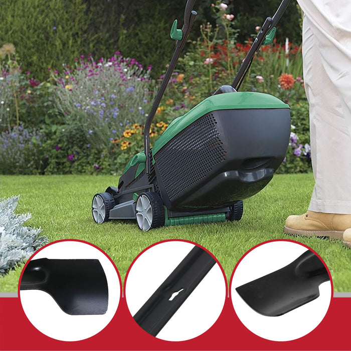 Blade for B&Q OPP FPLM1000-4 Lawnmower 32cm Grass Mower Metal Cutter + Fixing Screw