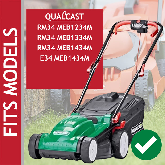 Blade for Qualcast RM34 MEB1234M MEB1334M MEB1434M Lawnmower 34cm + Bolt