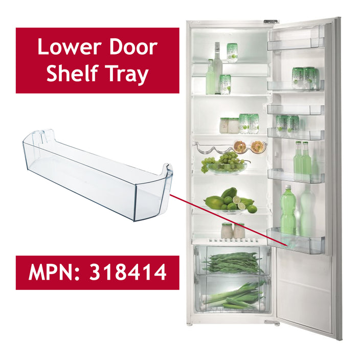 Gorenje Fridge Lower Door Shelf Rack Tray 318414 GD NRK NRKI RBI RI RC RK