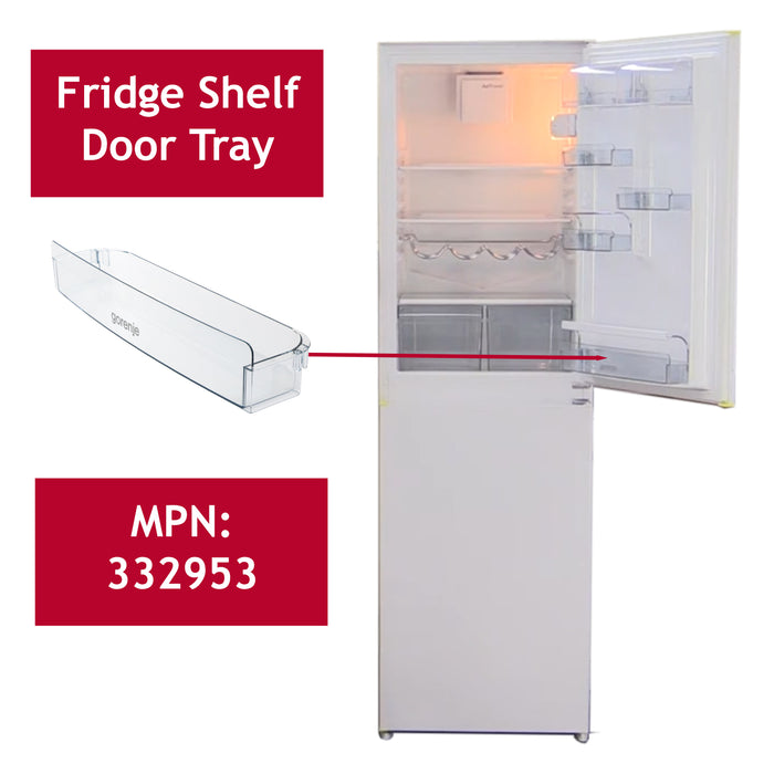 Gorenje Fridge Door Shelf Tray 332953 RB4102AW RCI4181AWV RK4181AWV RKI4181AWV