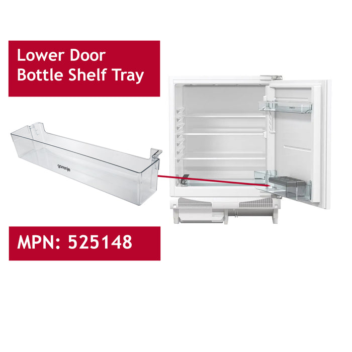 Gorenje Fridge Lower Door Shelf Rack Tray 525148 HPI1566 HTPI1466 RBIU RIU