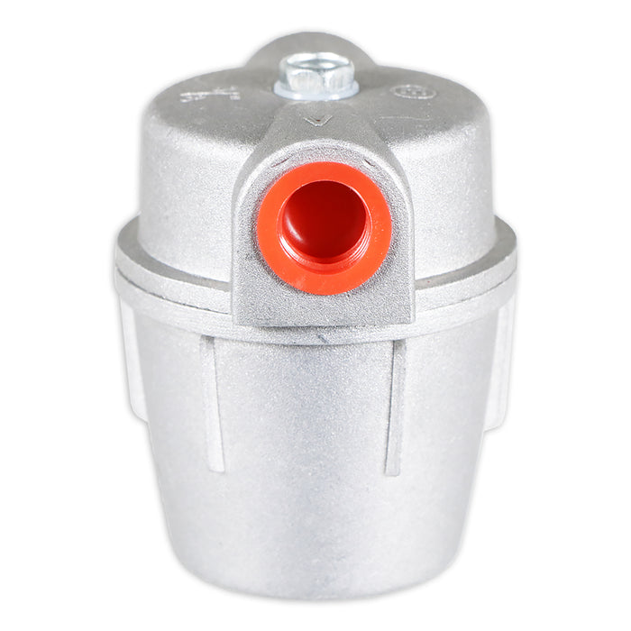 Boiler Filter 3/8" Aluminium Inline Central Heating Oil Fired Fuel Strainer Bowl + 2 x 10mm Compression Connectors