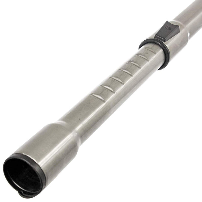 Hose Pipe Curved Wand Handle Telescopic Extension Rod Tool Kit & Bag for Miele C1 Vacuum Cleaner (1.7m, 38mm, Silver)