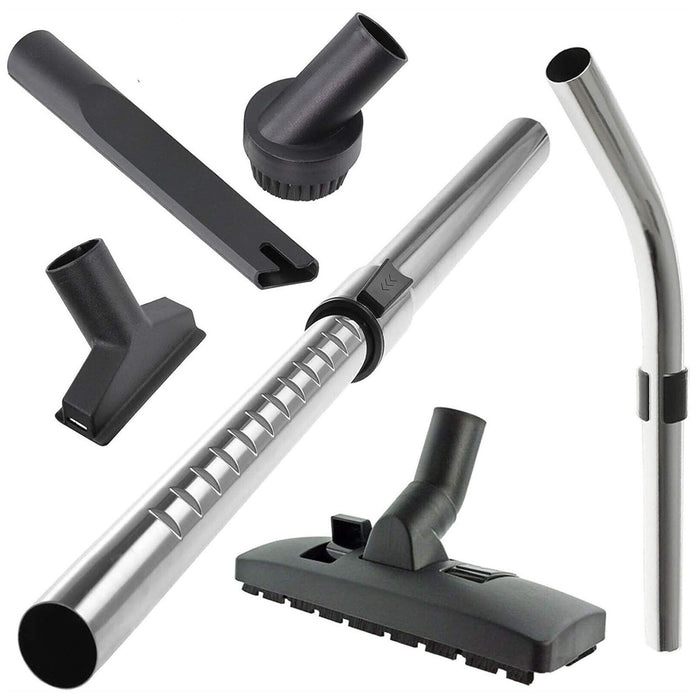 SPARES2GO Telescopic Tube Bent Rod Handle Hose + Tool Kit 32mm For BUSH Vacuum Cleaners