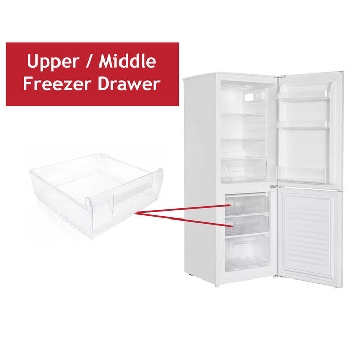 Logik Freezer Drawer Middle L55CW23 LE55CW23 LSD55W18 LSD55W23 Basket Storage