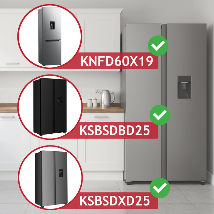 Water Tank Dispenser Nozzle Valve Plug For Kenwood KNFD60X19 KSBSDBD25 KSBSDXD25 Fridge Freezers