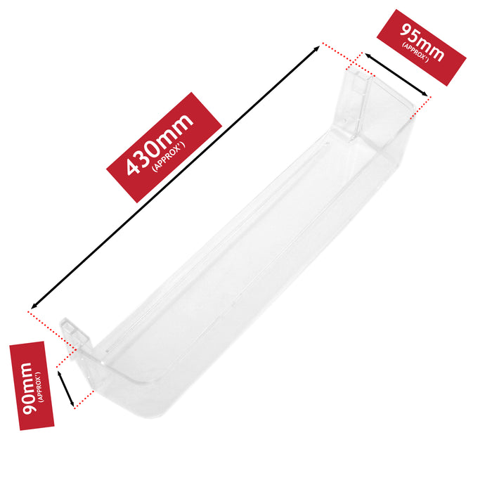 Currys Essentials Lower Fridge Door Shelf Bottle Rack CUL55B20 CUL55S20 CUL55W12