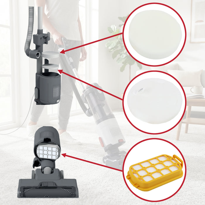HEPA Filter Kit U108 For Hoover HL210 TurboStyle HL410 Push & Lift Pet Vacuum Cleaner