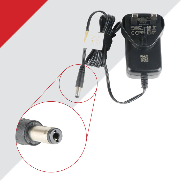SPARES2GO 31v 0.8a Cleaner Charger for Hoover H-Free Series Cordless Vacuum UK Plug 48700622 K25V310080B for HF4 series HF4P10H 011 HF410P 001