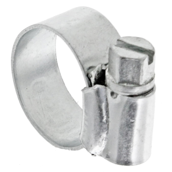 Worm Drive Metal Hose Band Clamp Steel Pipe Screw Clip Small 13 - 19mm (Pack of 10)