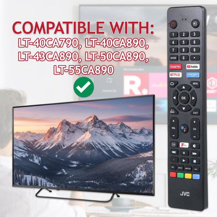 JVC RM-C3250 Voice Remote LT-40CA790 LT-40CA890 LT-43CA890 LT-50CA890 LT-55CA890 Smart TV Controller (504Q4360110)