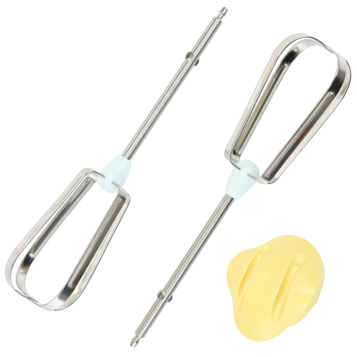 Flat Blade Beaters Whisks For Kenwood HM220 HM226 HM400 Hand Mixers With Grip Clip