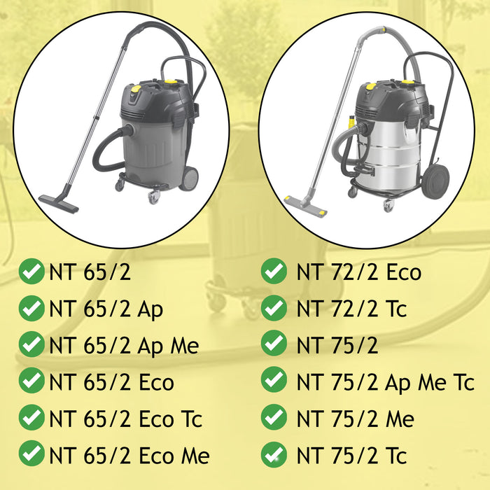 Filter for Karcher NT65/2 Eco Ap NT72/2 Eco Tc NT75/2 Ap Me Tc Vacuum Cleaner