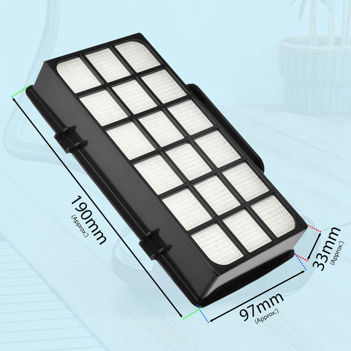 HEPA Filter for Rowenta Vacuum Cleaner Kit Silence Force X-trem Power Cyclonic 2 x Filters