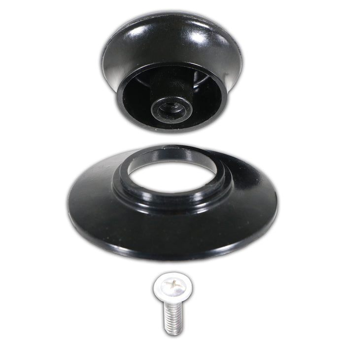Pan Lid Knob Handle Kitchen Cookware Black Round Bakelite Hand Grip Replacement
