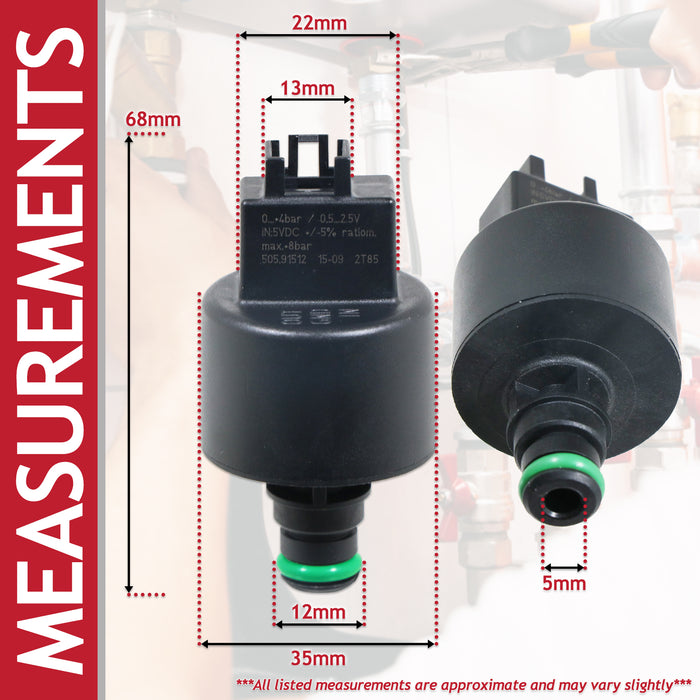 Low Water Pressure Sensor Switch for Ferroli Optimax Extrema Boiler (505.91512 / 39818770)