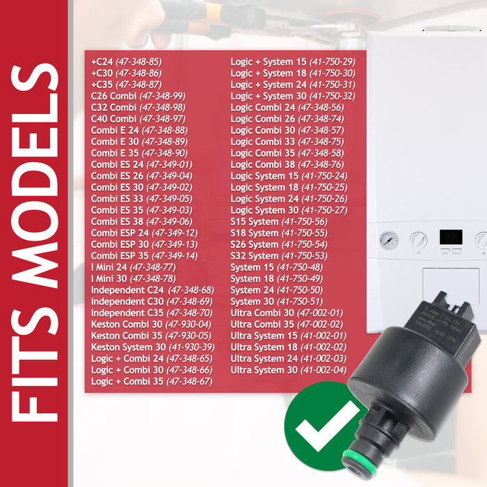Low Water Pressure Sensor Switch for Ideal Keston Logic Combi Boiler (505.91512 / 175596)