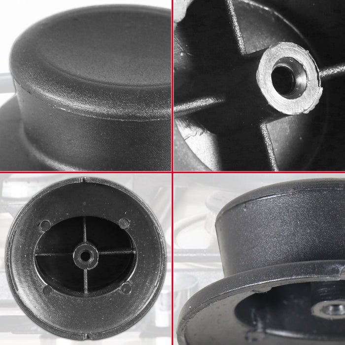 Pan Lid Knob Handle Kitchen Cookware Black Round Curved Hand Grip Replacements (Pack of 2)