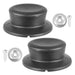 Pan Lid Knob Handle Kitchen Cookware Black Round Curved Hand Grip Replacements (Pack of 2)