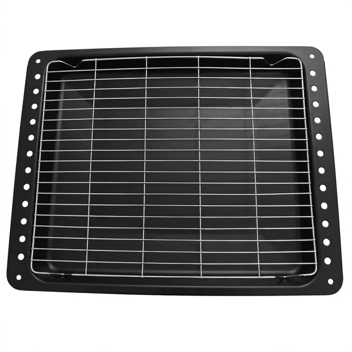 Oven Tray Grill Shelf Drip Pan Replacement 460mm x 366mm x 43mm + Grid Insert