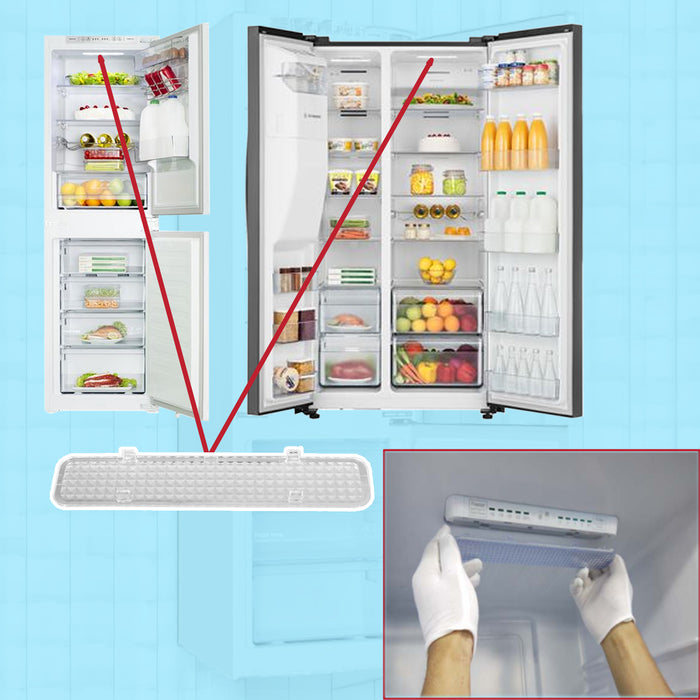 Fridgemaster Fridge Light Cover Diffuser Panel Plate 19cm x 4cm MC55251 MS91500