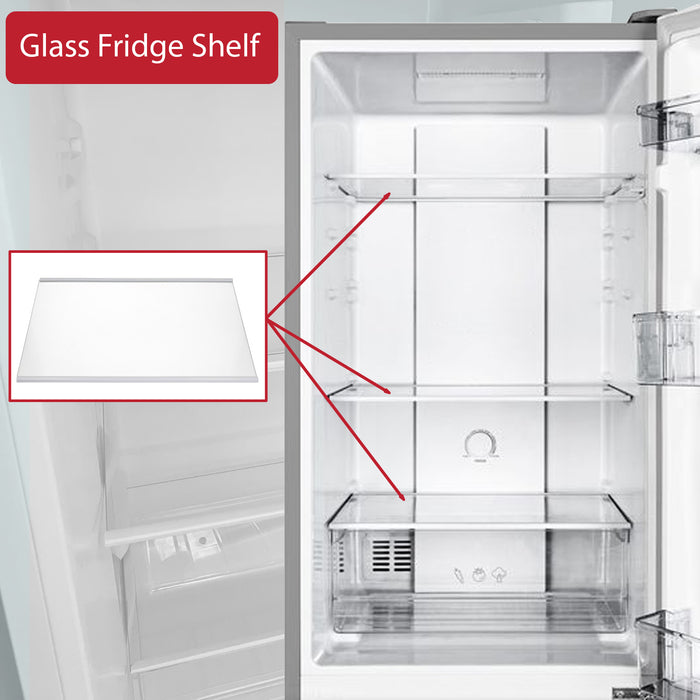 Hisense Fridge Glass Shelf RB327N4WB1 RB327N4WC1 RB327N4WW1 455 x 300 mm