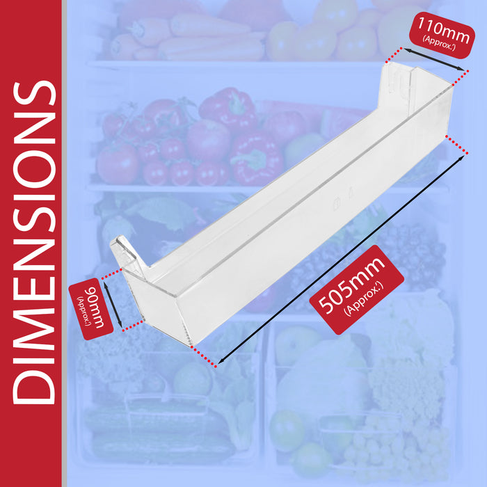 Logik Fridge Door Shelf Lower Bottle Dairy Tray Rack Undercounter LIL60W23
