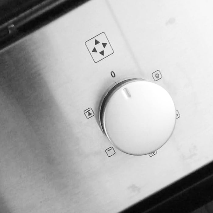 Control Knob Switch for Lamona LAM3200 LAM3207 LAM3300 LAM3404 LAM3404-1 Oven Cooker (Silver / Black)
