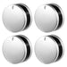 Control Knob Switch for Lamona LAM3200 LAM3207 LAM3300 LAM3404 LAM3404-1 Oven Cooker (Silver / Black, Pack of 4)