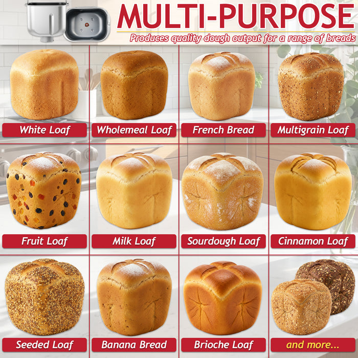 Bread Pan for Kenwood BM350 BM450 Breadmaker Twist & Lock Type 1 Baking Tin Bucket (KW712245)
