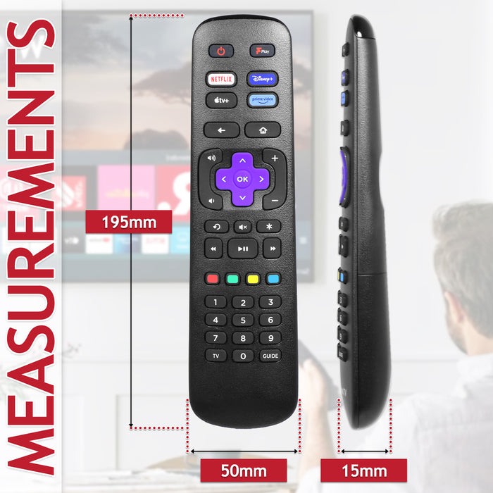 Remote Control for Hisense Roku TV B7120 EN3A38 HT260994 R43 R50 R55 R65 T260994