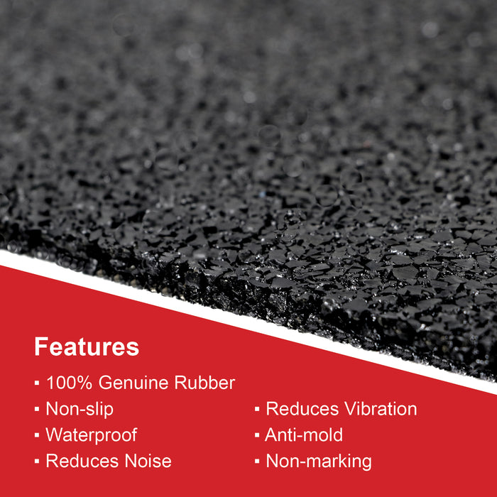 Rubber Mat 60x60cm Fridge Freezer Anti-Vibration Floor Protection Shock Absorber