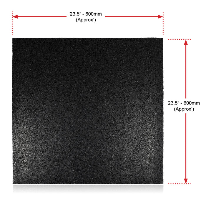 Rubber Mat 60x60cm Fridge Freezer Anti-Vibration Floor Protection Shock Absorber